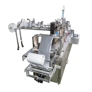 High speed at 60-100 bag/min easy operate fully automatic single pack wet wipes making machine