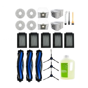 Ecovacs T50 Max Robot Vacuum Cleaner Accessory Main <b>Brush</b> Side <b>Brush</b> <b>Dust</b> Bag Mop 91x58x15mm Plastic Home Use - Product Image 2