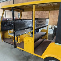 Offre Spéciale – Tuk Tuk Électrique à 3 Rangs de Sièges, Auto-Rickshaw Électrique à 3 Roues pour Passagers, Taxi Touristique Électrique à 3 Rangs de Sièges