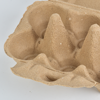 Plateau à œufs pour volailles de qualité supérieure, biodégradable et compostable, 6 alvéoles, plateau à œufs personnalisé imprimé, carton à œufs de ferme, vente en gros