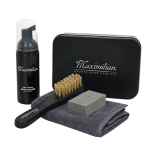 Kit d'entretien des chaussures Maximilian 6 pièces, nettoyant en mousse neutre, brosse, chiffon pour baskets en cuir - Product Image 5