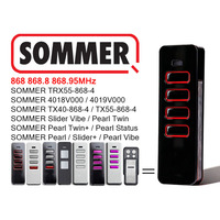 SOMMER Pearl 4018 – télécommande de porte de Garage, statut Vibe Twin 4019V000 TX55-868-4 TX40-868-4, 868.8MHz 868.95MHz