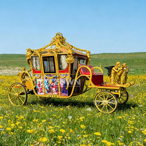 Chariot de mariage électrique de luxe style Victoria, fourni directement par l'usine, plusieurs couleurs au choix, idéal pour les événements en parc ou en station balnéaire. - Product Image 6