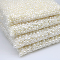 Perles rondes en plastique ABS de 3 à 22 mm, 500 g/sac, vente en gros, perles à trou pour la fabrication de sacs, bracelets, colliers et artisanat DIY