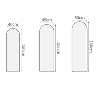 [2025 Nouveauté] Miroir sur pied arqué en alliage d'aluminium, miroir mural vertical moderne et simple pour se vêtir