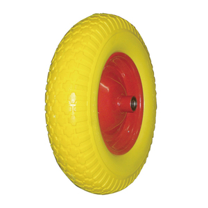 PU-1606 16 pouces 4.00-8 pouces Tondeuse À Gazon Jardin Panier PU Polyuréthane Mousse Ponction Preuve Plat Livraison Chariot De Pneu Brouette De Roue - Product Image 2