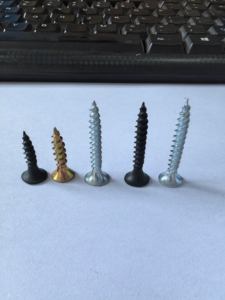 <span class=keywords><strong>Vis</strong></span> à tête cruciforme en acier galvanisé noir, à tête plate, à filetage hélicoïdal, pour cloisons sèches - Product Image 3