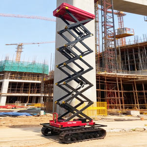 Лидер продаж, электрическая гусеничная подъемная платформа с дистанционным управлением грузоподъемностью 1 т, высота подъема 0-1000 мм, Прямая поставка с завода - Product Image 2