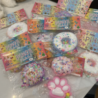 Mainan Squishy Donat Taba, Mainan Remas TPR Buatan Tangan, Mainan Remas Lembut, Mainan Squishy Cakar Kucing Taba