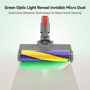Tête de brosse électrique pour sols, compatible avec les aspirateurs sans fil <span class=keywords><strong>Dyson</strong></span> V7 V8 V10 V11, pour tapis et sols durs - Product Image 2