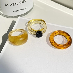 Bagues tendance pour femmes, plaquées or 18 carats, avec zircon de laboratoire coloré, modèle <span class=keywords><strong>2021</strong></span>, les plus vendues, en gros - Product Image 2