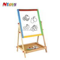 Planche à dessin en bois pour enfants, chevalet d'art, tableau noir pour enfants