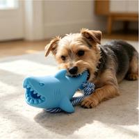 Jouet de tirage durable en corde Shark Rope pour chien, jouet interactif de tirage à la corde pour chiots et chiens adultes