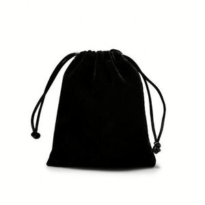 Vente en gros de petits sacs en velours à cordon personnalisés, anti-poussière, pour bijoux, contenants cadeaux - Product Image 3