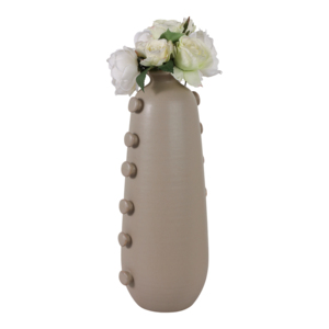Ceramic Decorative Flower <b>Vase</b> With Side Detailing <b>Small</b> Size For Home Living Room Bedroom Office Decor - Product Image 2
