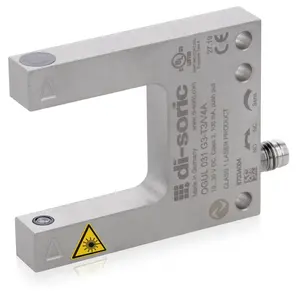 Barrera de luz láser OGUL031G3-T3/V4A OGUL, especialmente adecuada para la detección de piezas pequeñas a partir de 0,05 mm - Product Image 1