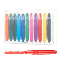 12 couleurs bricolage peinture Crayons même la coloration Diptable peinture Crayons rotatifs pour les enfants améliorent la Perception des couleurs