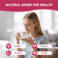 Teh Herbal Alami Mentah Grosir untuk Kesuburan Rahim, Keseimbangan Hormon, dan Meningkatkan Kesuburan Wanita (dalam kemasan)