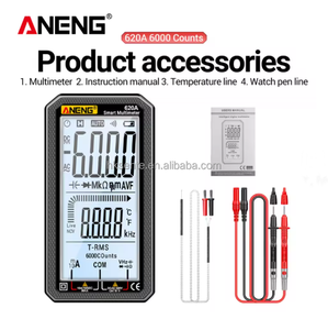 มัลติมิเตอร์ดิจิตอลอัจฉริยะ 620A 6000 ค่าการวัด เครื่องทดสอบทรานซิสเตอร์ True RMS อัตโนมัติ เครื่องวัดความจุไฟฟ้า อุณหภูมิ และความต้านทาน - Product Image 3