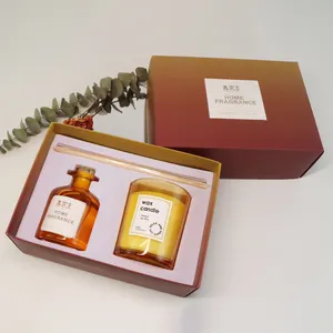 Wholesale Luxury Scented Candle and Reed Diffuser Set for Home New Wedding Gift Idea Candle Sets
