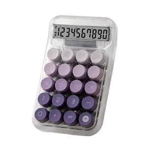 mini cute calculator 10 digit colorful buttons gift smart count custom business office supplier gift set wholesale transparent