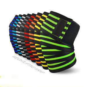 Bandes de genou élastiques en nylon pour haltérophilie et cross-training, respirantes, anti-humidité, protection avancée, unisexe, pour l'été, en gros - Product Image 3