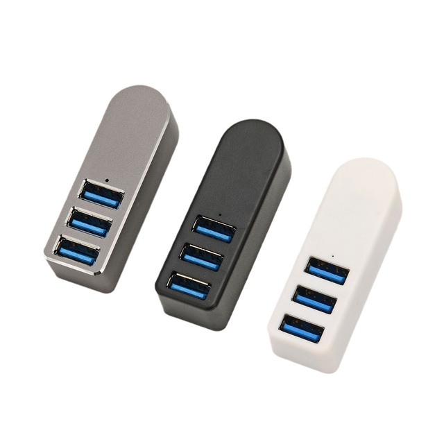 Mini Aluminum Alloy Rotating USB 3.0 4-Ports Hub & Splitter Docking Station Usb Hub for Laptop PC Mouse Keyboard Printer Camera