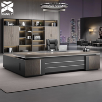 Bureau de direction moderne de luxe convertible et extensible en forme de L avec tiroirs – Mobilier de bureau