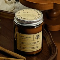 Coffret Cadeau de Bougies Parfumées Artisanales en Bois de Luxe, Aromathérapie, Bougies Bulle de Noël, Coffret Cadeau Premium pour Soins Personnels