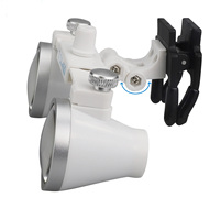 Dental 2.5X/3.5X Lens Binocular Loupe Galilean Dental Magnifier for Dentist Surgical Use Manual Power Source Dental Loup Lens