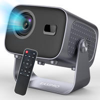 Projecteur 4K à prix d'usine, 180 lumens, télécommande, mise au point automatique, mini projecteur noir, BT WIFI Android, mini projecteur portable