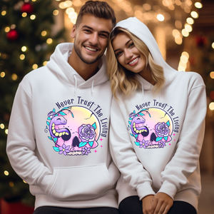 Hallowmas All Saints'Day Películas de terror y Chill Never Trust the Living Dead Inside Sudaderas CON CAPUCHA DE Feliz Navidad Unisex para mujeres - Product Image 6