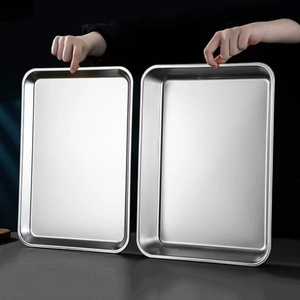 Tùy chỉnh cấp thực phẩm đóng dấu 304 khay thép không gỉ với lỗ Baking Pan tấm vật liệu nhôm khay để nướng - Product Image 5