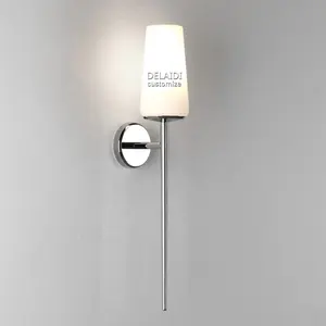 Modern simple long pole wall lamps minimalist nordic bedroom bedside lamps creative living room corridor stair lights