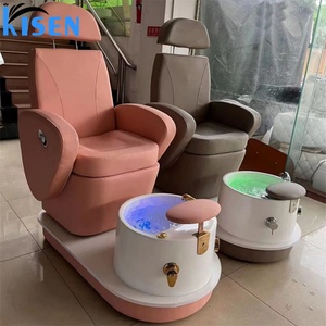 Sillón de Pedicura Eléctrico con Hidromasaje Gris, Spa para Pies - Product Image 2