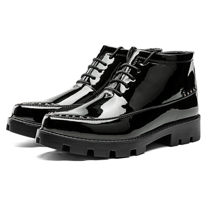 Bottines Montantes à Lacets pour Homme, <span class=keywords><strong>Semelle</strong></span> Épaisse et Plateforme, Taille 38-44 - Product Image 3