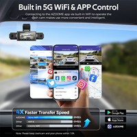 AZDOME M350 Apple Find My 4 canaux 2K HDR 360 degrés Dashcam Vision Nocturne Wi-Fi 5G Suivi GPS Mode Stationnement Enregistreur de Véhicule