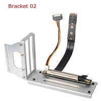 Support Vertical pour carte graphique PCIe x16 et M.2 NVMe m-key to PCI-E 3.0 16x Riser Adapter Extension Cable 10 ~ 100CM