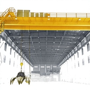 5 Ton to 10 Ton Double Girder Overhead Grab <b>Crane</b> for Bulk Material Handling - Product Image 4