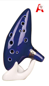 12 trous la légende de Zelda Ocarina of Time Blue Alto C Flûte Instrument <span class=keywords><strong>à</strong></span> <span class=keywords><strong>vent</strong></span> Son naturel Inspiré du temps Instrument de musique - Product Image 2