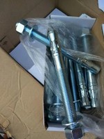 Ancres à expansion en acier au carbone galvanisé de haute qualité M8 M10 M12 M20x100, boulons d'ancrage à coin en zinc de qualité supérieure