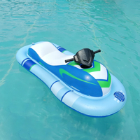 Bouée de piscine gonflable motorisée, tube flottant automatique pour rivière, en PVC, capacité 100 kg pour 4 personnes, propulseur automatique rechargeable