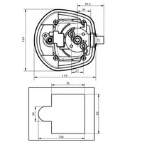 Serrure de coffre de camion électrique 12V avec poignée en T, serrure à compression, serrure à queue de baleine, serrure de porte de compartiment de camping-car