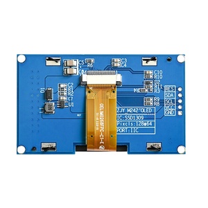 หน้าจอ OLED ขาวดำอุตสาหกรรมขนาด 2.42 นิ้ว 128*64 รุ่น SSD1309 โมดูลแสดงผลแบบอนุกรม IIC พร้อม PCBA - Product Image 5