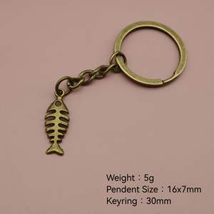 พวงกุญแจรูปปลาขายส่ง พวงกุญแจรูปปลา พวงกุญแจโลหะ - Product Image 2