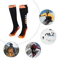 Chaussettes chauffantes d'hiver pour hommes, femmes et enfants, en coton, avec commande numérique intelligente par application, chargement USB, antidérapantes, imperméables