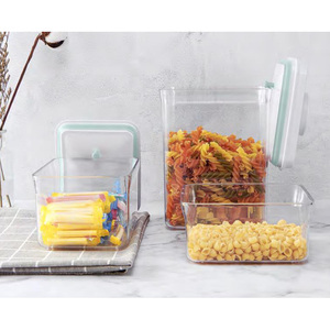 Contenitore per Alimenti in Plastica Sigillato, Senza Fenoli, Facile da Aprire, per Cucina, Snack, Pasta e Alimenti Secchi, con Coperchio - Product Image 1