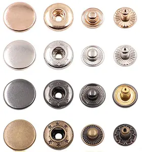 China Snap Button Metal Button For Leather Clothing Clothes Magnetic Free Snap Button