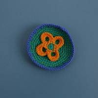 1pcs 3D Handmade Flowers Cotton Crochet DIY Applique Baby Hair Clip Hat Headwear Crafts Patches Clothing Accessories