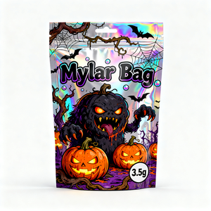 Sachets Mylar personnalisés imprimés, anti-odeur et holographiques, en PET, pour emballage alimentaire, type pochettes verticales - Product Image 3